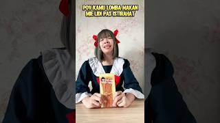 KAMU LOMBA MAKAN MIE LIDI DI SEKOLAH shorts pov [upl. by Leahcam530]