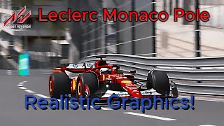 Charles Leclerc Monaco Pole Lap  Assetto Corsa [upl. by Adli]