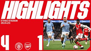 HIGHLIGHTS  Manchester City vs Arsenal 41  Premier League [upl. by Hameerak]