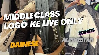 middleclass logo ke lie preowned riding gears  ALPINESTAR DAINESE [upl. by Yancey]