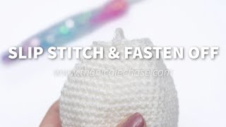 How to fasten off in crochet [upl. by Debera]