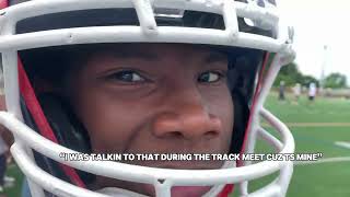 BMHS VARSITY FOOTBALL 7v7 he got headtapped😭😭💔 [upl. by Nerland500]