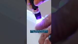 Quick DIY How to Fix a Chipped Porcelain Sink with HIMG Light Cure Acrylic Repair Kit [upl. by Kopp]