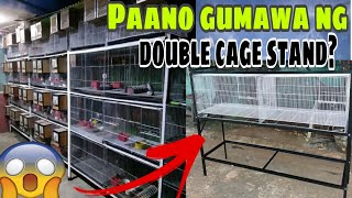 PAANO GUMAWA NG 3 LAYER DOUBLE CAGE STAND II HOW TO MAKE BIRD CAGE STAND [upl. by Nnaaras]