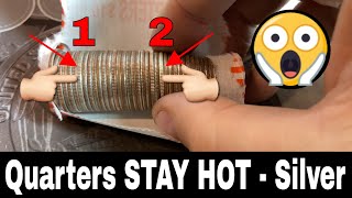 Quarters STAY HOT  Silver Coins  Quarter Hunt and Fill 37 [upl. by Akeirahs]