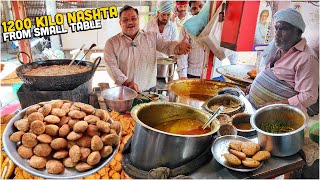 30 GHAZIABADI Indian Street Food Thali 😍 Gandhi Chole Bhature Panditji Kachori wale Desi Pakore [upl. by Tips503]