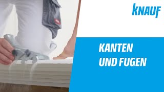 Knauf Spachtel  Kantentypen und Fugendeckstreifen [upl. by Wailoo]