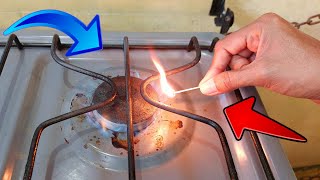 Como encender o prender una cocina  cocineta o estufa de gas en la casa correctamente tutorial [upl. by Countess298]