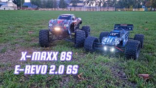 XMAXX 8S VS EREVO 20 6S TRAXXAS [upl. by Sara-Ann]