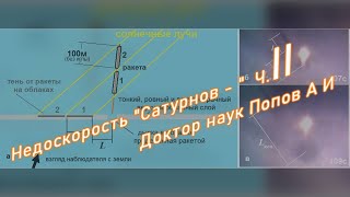 2 Попов А И недоскорость Сатурн5  пыль от насы Есть отдельный плейлист доктора [upl. by Akinimod]