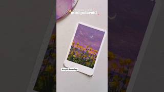 Painting mini Canvas😱 tutorial shorts paintingideas minicanvas shortvideo [upl. by Justino288]