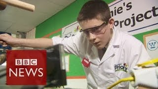 13 year old builds a nuclear reactor  BBC News [upl. by Ardyth935]