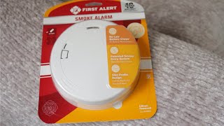 How to install a First Alert Smoke Alarm  DIY [upl. by Susumu]