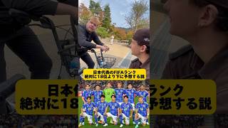 【検証】サッカー日本代表のFIFAランク絶対に18位より下に予想する説 サッカー日本代表 FIFAランキング 街頭インタビュー 英語の勉強 [upl. by Tsan]