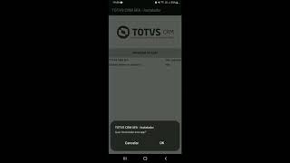 How To  Instalação do aplicativo em dispositivo Android TOTVSCRMSFA [upl. by Aramahs672]