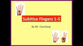 Subitize Practice wFingers 15 [upl. by Jueta]