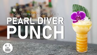 quotPolynesianquot Pearl Diver Punch Cocktail  Don The Beachcombers Tiki Klassiker [upl. by Madaras]