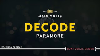 PARAMORE  DECODE Karaoke [upl. by Dulcine]