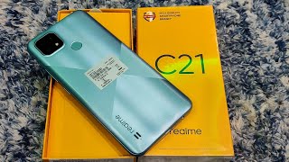 Realme C21 4GB64GB Cross Blue Unboxing First look amp Review  🔥 🔥 🔥 [upl. by Kenison]