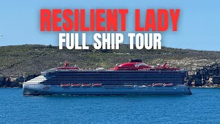 RESILIENT LADY FULL WALKTHROUGH SHIP TOUR OF VIRGIN VOYAGES LADY SHIP NUMBER 3 [upl. by Kere]