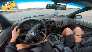 BMW E36 STREET DRIFT POV 18 [upl. by Enoj33]