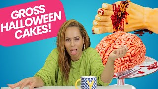 TOP 3 Halloween CAKES To Gross Your Friends Out  How to Cake It [upl. by Oicaroh]