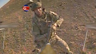 Horrible Ukrainian FPV drones ruthlessly bombard elite North Korean soldiers in surprise attack [upl. by Manuela]