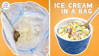 How to Make Ice Cream in a Bag  Fun and Easy Recipe for Kids [upl. by Ynohtnacram]