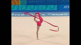 HDp50 Anna Bessonova UKR Ribbon All Around Final 2004 Athens Olympic Games [upl. by Story]