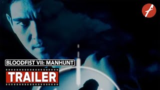 Bloodfist VII Manhunt 1995  Movie Trailer  Far East Films [upl. by Karena]