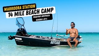 Absolute Beach front camping on the Ningaloo Coast 14 Mile Beach Warroora Station [upl. by Iliak614]