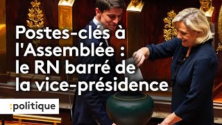 À lAssemblée nationale le RN absent des postesclés [upl. by Kalikow]