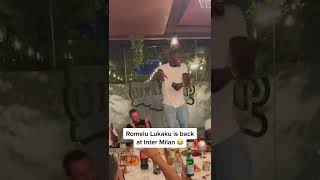 Romelu Lukaku with another initiation at Inter 😂 🎶 [upl. by Ileek651]