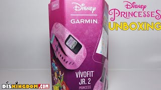 Disney Princess Garmin Vivofit Jr 2 Unboxing [upl. by Mordy128]