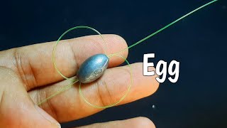 How to tie an egg sinker that is different from the others [upl. by Vernen]