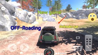 Offroad with Defender Car  Off roading  Off road master game  car [upl. by Sitrik]