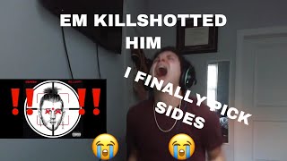 Eminem  Killshot MUSIC DEGREE REACTIONS I COULDNT TAKE IT [upl. by Luthanen267]