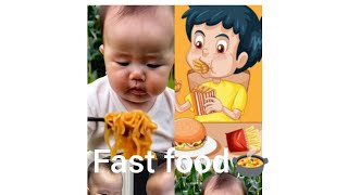 Baby good morning nashta hi nashta 🍝🥗🍱 eating time fast food [upl. by Yttel]