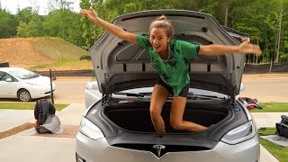 What fits in a Model X Frunk [upl. by Yemarej]