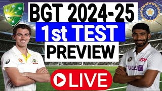 AUS vs IND Test Series 2024  Match 1 Preview amp Playing 11 Perth Stadium Pitch Report [upl. by Adniralc575]