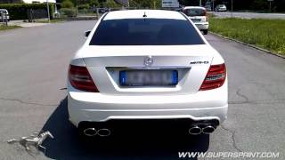 Mercedes C204 C180 CGI  Supersprint Quad Exhaust AMG Style [upl. by Anivlac646]