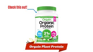 Orgain Plant Protein Review [upl. by Cindra]