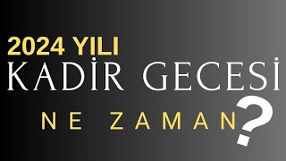 2024 yılı Kadir Gecesi ne zaman kadirgecesi dinigünler alwaysİSLAM [upl. by Jordans]