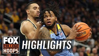 No 6 Purdue Boilermakers vs No 15 Marquette Golden Eagles Highlights  FOX College Basketball [upl. by Wyck]