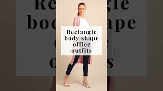 Office outfits for Rectangle Body Shape ❣️ Formal wear for women fashion shorts trending video [upl. by Ynalem]