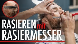 BART RASIEREN mit RASIERMESSER für Anfänger ● Rasiermesser Rasur Anleitung [upl. by February]