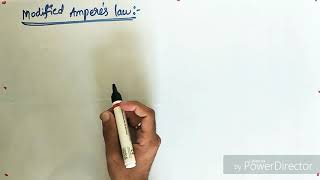 Electrostatics  modified amperes law [upl. by Terchie]