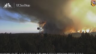 Fire tornado sparked by California wildfire caught on camera [upl. by Doak]