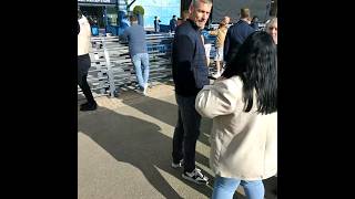 The Throw in Master Himself Rory Delap signing autographs top bloke [upl. by Drahsir]