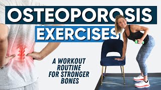 OSTEOPOROSIS EXERCISES  A WORKOUT ROUTINE FOR STRONGER BONES [upl. by Narmis]